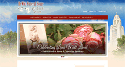Desktop Screenshot of dewittfuneral.com